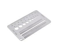 Crack Width Gauge, Gap Measuring Ruler, 4.33in Stainless Steel Tool, Authentic Precision Scale, Lightweight Pocket Size for Home Wall, Construction Inspection, Structural Monitoring Use