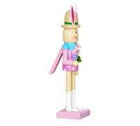 Cracker à noix de lapin de Pâques - Statue en bois | Decorative Easter Bunny Nutcracker For Table Centerpiece, Manteau, Fireplace, Stairs, Porch Railing, Or Apartment Décor, Perfect For Spring And