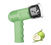 Cracker Électrique À la Noix de Coco avec Couvercle de Sécurité, Batterie de 2000 Mah, Comprend Un Foret de 6 Cm, Adapté À Un Usage Domestique Et en Cuisine(Green)