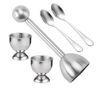 Cracker pour œufs durs, craqueleurs d'oeufs, coquille, craqueleurs d'oeufs, gadgets de cuisine porte-oeufs avec cuillère, outils pour craqueleurs d'oeufs, magasin et complet, porte-oeufs