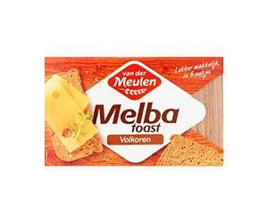 Crackers à grains entiers | Van der Meulen | Melba Toast Blé Entier | Poids total 120 grammes