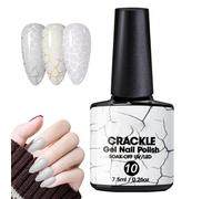 Crackle Gel Nail Polish, 4 Colors Cracked Nail Polish Stylish Nail Varnish Nails Art Kit, Fashionable Pattern,UV Polish Glue,Not Easy To Fade,Apply Evenly And Easily,Gorgeous Crack Effect