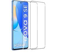 Cracksin Lot de 2 Protecteurs d'écran en Verre Blindé 9H pour Huawei Nova 9 SE, Transparent, Résistant aux Rayures et aux Bulles