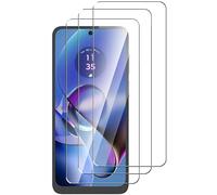 Cracksin Lot de 3 films de protection d'écran en verre blindé compatible avec Motorola Moto G54 5G Dureté 9H 0,33 mm Ultra transparent