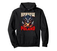 Cracovie Pologne Dragon Wawel Hill Legend Mythical Polish Sweat à Capuche