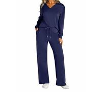 Cradlewaver Ensemble de voyage 2 pièces pour femme Ensemble de survêtement à manches longues, noir foncé, M