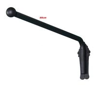 Cradling Tringle à rideau de fenêtre robuste avec embouts - 40 kg - En métal - Diamètre : 25 mm - Noir - 90 cm