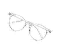 Craebuer Lunettes de blocage de la lumière bleue, anti-fatigue oculaire et anti-éblouissement, monture légère ronde et tendance, lunettes de blocage de la lumière bleue pour écran de jeu sur