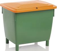 CRAEMER Bac à sel L945xl725xH930 mm 400 l HD-PE vert/orange sans glissière de...