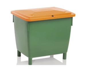 Craemer Bac à sel L945xl725xH930 mm 400 l HD-PE vert/orange sans glissière de prélèvemen Quantité:1