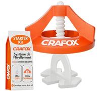CRAFOX® Croisillon Autonivelant 1mm Kit | 150 Clips & 100 Cadrans Réutilisables | Système de Nivellement pour Carrelage | Pose Facile & Précise | Idéal pour Carrelage Mur & Sol | Joint Régulier