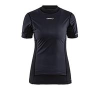 Craft Active Extreme X Wind SS W Hauts Femme, Noir/Gris Granit, S