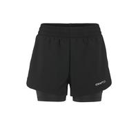 Craft Sportswear Short 2-en-1 ADV Essence – cuissard intégré, running – Femme XS Noir