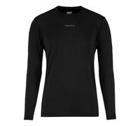 Craft ADV Essence LS Tee 2 Black - T-Shirt Fonctionnel Respirant à Manches Longues avec Zones en Maille - T-Shirt d'entraînement en Polyester recyclé pour Le Fitness et l'extérieur