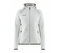 Craft ADV EXPLORE HYBRID JACKET W | Veste demi-saison pour femme L | Ash | Veste légère rembourrée avec inserts en jersey stretch | Capuche réglable | Avec poches | Veste coupe-vent légère pour femme