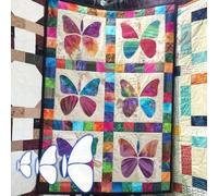 Craft Beautiful Quilts Using Butterfly Stencil Règle Acrylique Gabarit Set pour Couture (S)