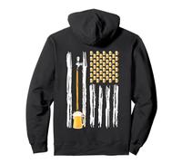 Craft Beer Brewery Cool USA Drapeau américain Réunion Party Sweat à Capuche