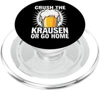 Craft Beer Homebrewer Crush The Krausen Or Go Home PopSockets PopGrip pour MagSafe