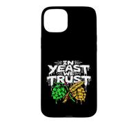 Craft Beer Homebrewer in Yeast We Trust Coque pour iPhone 15 Plus