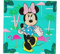 Craft Buddy CCK-DNY807 Crystal Art Disney Carte Minnie en Vacances Multicolore 18 x 18 cm