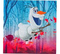 Craft Buddy Crystal Art-CCKDNY801 Olaf Flottant-Carte d'art en cristal-18 x 18 cm, CCK-DNY801, 18x18cm