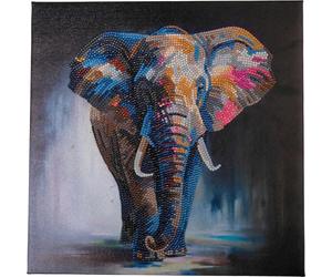 Craft Buddy Diamond Painting Crystal Art Kit 30x30cm Kit créatifs de mosaïque avec effets scintillants style égéen Peinture en cristal Majestic Elephant