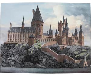 Craft Buddy Diamond Painting Crystal Art Kit 40x50 cm DIY Set avec effet lumineux complet, personnalisé, broderie, divertissement, projet artistique, kit créatifs simples Hogwarts Castle