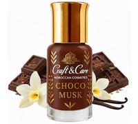 Craft & Care - Parfum arabe CHOCO MUSK pour homme et femme | Huile parfumée sans alcool | Chocolat doux et musc vanillé, longue tenue, nomade, idéal pour les superpositions (1 Unité, Choco)