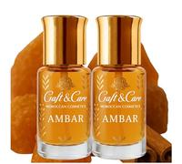 Craft & Care - Parfum MUSC Arabian pour homme et femme | Huile parfumée sans alcool | Parfum doux et onctueux au musc doux, envoûtant, chaleureux et enveloppant (2, Ambar)