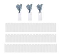 Craft Celebration Decors Lot de 50 marque-places vierges et 3 rouleaux de ruban décoratif pour table de mariage