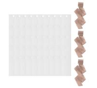 Craft Celebration Decors Lot de 50 marque-places vierges et 3 rouleaux de ruban décoratif pour table de mariage