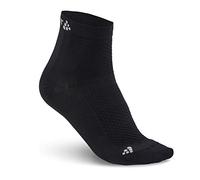 CRAFT Chaussettes de Running mi-Hautes Pack de 2 Chaussettes Running. Noir FR : XL (Taille Fabricant : 46-48)