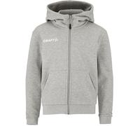Craft Community 2.0 Logo FZ Hoodie JR Sweatshirt à capuche 158 Argent