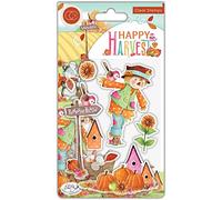 Craft Consortium A5 Clear Stamps-Sunflower, Happy Harvest CSTMP084