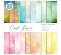 Craft Consortium CCPAD008 Bloc de Papier Double Face 30 x 30 cm, Tons clairs, 20 Motifs, Multicolore, 12-x-12-Inch
