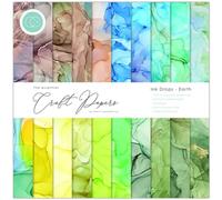 Craft Consortium Double-Sided Paper Pad 12"X12" 30/Pkg-Ink Drops - Earth, 20 Designs