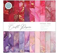 Craft Consortium Double-Sided Paper Pad 12"X12" 30/Pkg-Ink Drops Rose, 20 Designs -CCPAD022