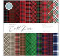 Craft Consortium Double-Sided Paper Pad 12"X12" 30/Pkg-Tartan, 20 Designs CCPAD023