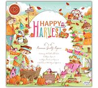 Craft Consortium Double-Sided Paper Pad 6"X6" 40/Pkg-Happy Harvest
