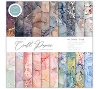 Craft Consortium Double-Sided Paper Pad 6"X6" 40/Pkg-Ink Drops-Dusk, 20 Designs Lot Blocs Face 15,2 x 15,2 cm-Gouttes d'encre-Crépuscule-20 Motifs, Papier, Coloris Assortis, 6x6 inches
