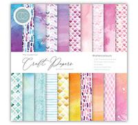 CRAFT ConSORTIUM LTD Craft CON PAPRPAD 15,2 cm, aquarelles, 20 motifs, taille unique