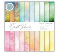 CRAFT ConSORTIUM LTD Craft CON PAPRPAD 6" LT, Grunge-Clair, 20 motifs, taille unique