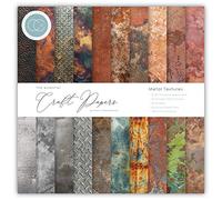 Craft Consortium Ltd Papier peint Textures métalliques 20 motifs Taille unique