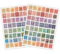 Craft Consortium Transferts à frotter pour travaux manuels - 112 motifs sur 2 feuilles, autocollants décoratifs de couleurs assorties pour scrapbooking, fabrication de cartes, travaux manuels en