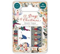 Craft Consortium Washi Tape 2/Pkg-12 Days of Christmas