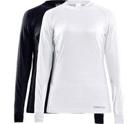 Craft Core 2-Pack baselayer femme S Noir/Blanc