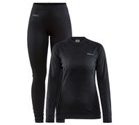 Craft - Ensemble sous-vêtements thermiques - Core Dry Baselayer Set W Black pour Femme - Taille L - Noir Noir L