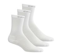 Craft Core Dry High 3Pack Chaussettes De Running-Blanc, Taille 43-45