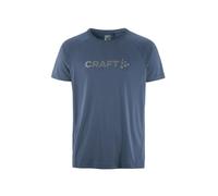 Craft Core Essence Logo Tee Lake - T-Shirt Respirant XL en Polyester recyclé - T-Shirt Fonctionnel à Manches Courtes pour Le Fitness, la randonnée et l'entraînement en Plein air
