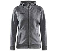 Craft Sportswear Sweat à capuche Core Soul Full Zip W – Gris foncé mélangé Taille L Femme